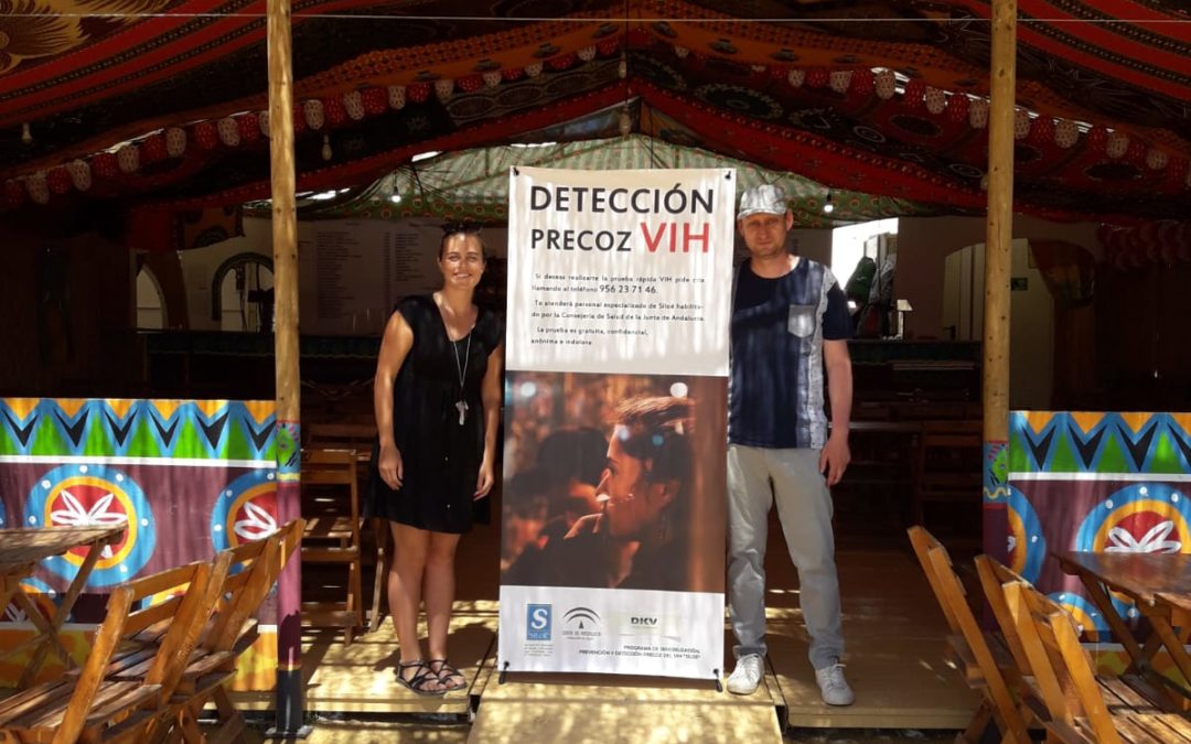 EL Programa VIHDA realiza un acto de sensibilización de la prueba de VIH en la feria de Jerez 2019